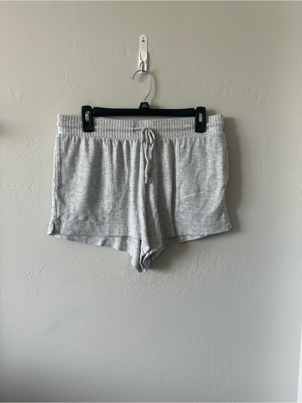stars above Heather Gray Cozy Knit Sleep Shorts